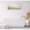 imageKate and Laurel Sylvie Peaceful and Serene Coastal Landscape Framed Canvas Wall Art by The Creative Bunch Studio 315x415 White Modern Coastal Beach Landscape Art for WallWhite