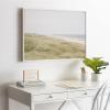 imageKate and Laurel Sylvie Peaceful and Serene Coastal Landscape Framed Canvas Wall Art by The Creative Bunch Studio 315x415 White Modern Coastal Beach Landscape Art for WallWhite