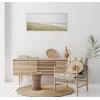 imageKate and Laurel Sylvie Peaceful and Serene Coastal Landscape Framed Canvas Wall Art by The Creative Bunch Studio 315x415 White Modern Coastal Beach Landscape Art for WallWhite