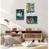 imageKate and Laurel Sylvie Surf And Sand Framed Canvas Wall Art by Rachel Christopoulos 18x24 White Colorful Painted Surfing Art for Wall