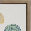 imageKate and Laurel x Alicia Schultz Collaboration Found Framed Linen Textured Canvas Wall Art by Alicia Schultz 18x24 Gold Colorful Beachy Shell Art for Wall