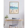 imageKate and Laurel x Nikki Chu Beach II Framed Canvas Wall Art 18x24 Natural Decorative Minimalist Coastal Wall Decor