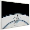 imageKate and Laurel Sylvie Drifting Framed Canvas Wall Art by Alicia Abla 28x38 White Modern Boat Ocean Photography Art