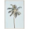 imageKate and Laurel Sylvie One Coconut Palm Tree Framed Canvas Wall Art by The Creative Bunch Studio 23x33 White Coastal Art for WallWhite