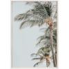 imageKate and Laurel Sylvie Palm Trees Framed Canvas Wall Art by Alicia Abla 23x33 White Decorative Tropical Art for Wall