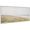 imageKate and Laurel Sylvie Peaceful and Serene Coastal Landscape Framed Canvas Wall Art by The Creative Bunch Studio 315x415 White Modern Coastal Beach Landscape Art for WallWhite