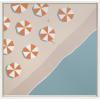 imageKate and Laurel Sylvie The Early Bird Framed Canvas Wall Art by Rachel Bolgov 22x22 White Decorative Coastal Beach Art for Wall