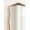 imageKate and Laurel Arendahl Glam Wavy Arched Panel Mirror 24 x 42 Gold Traditional Baroque Scalloped Large Body Wall Mirror with Ornate Garland Inspired Crown