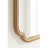 imageKate and Laurel Glenby Transitional Scalloped Wall Mirror 24 x 36 Gold Modern Wooden Rectangle Mirror with Scalloped Edges for Use as Bathroom Wall Accent or Living Room Mantel DcorGold