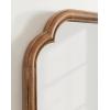 imageKate and Laurel Glenby Transitional Scalloped Wall Mirror 24 x 36 Gold Modern Wooden Rectangle Mirror with Scalloped Edges for Use as Bathroom Wall Accent or Living Room Mantel DcorRustic Brown