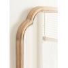 imageKate and Laurel Glenby Transitional Scalloped Wall Mirror 24 x 36 Gold Modern Wooden Rectangle Mirror with Scalloped Edges for Use as Bathroom Wall Accent or Living Room Mantel DcorNatural