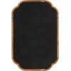 imageKate and Laurel Glenby Transitional Scalloped Wall Mirror 24 x 36 Gold Modern Wooden Rectangle Mirror with Scalloped Edges for Use as Bathroom Wall Accent or Living Room Mantel DcorRustic Brown