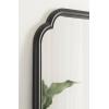 imageKate and Laurel Glenby Transitional Scalloped Wall Mirror 24 x 36 Gold Modern Wooden Rectangle Mirror with Scalloped Edges for Use as Bathroom Wall Accent or Living Room Mantel DcorBlack