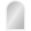 imageKate and Laurel Hartman Farmhouse Arched Wall Mirror 20 x 30 White Decorative Modern Farmhouse Wall Accent Mirror with Arched Shape and Robust CraftsmanshipWhite