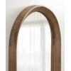 imageKate and Laurel Hartman Farmhouse Arched Wall Mirror 20 x 30 White Decorative Modern Farmhouse Wall Accent Mirror with Arched Shape and Robust CraftsmanshipBrown