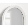 imageKate and Laurel Hartman Farmhouse Arched Wall Mirror 20 x 30 White Decorative Modern Farmhouse Wall Accent Mirror with Arched Shape and Robust CraftsmanshipWhite