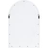 imageKate and Laurel Hartman Farmhouse Arched Wall Mirror 20 x 30 White Decorative Modern Farmhouse Wall Accent Mirror with Arched Shape and Robust CraftsmanshipWhite
