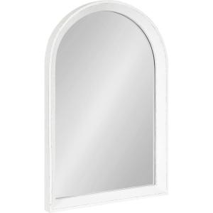 imageKate and Laurel Hartman Farmhouse Arched Wall Mirror 20 x 30 White Decorative Modern Farmhouse Wall Accent Mirror with Arched Shape and Robust CraftsmanshipWhite