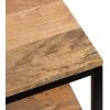imageKate and Laurel Quarles Farmhouse Rectangle Side Table 22 x 14 x 24 Black and Natural Wood Decorative TwoTier Bedroom Nightstand Table for Storage and DisplayNaturalBlack