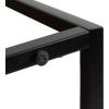 imageKate and Laurel Quarles Farmhouse Rectangle Side Table 22 x 14 x 24 Black and Natural Wood Decorative TwoTier Bedroom Nightstand Table for Storage and DisplayNaturalBlack