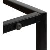 imageKate and Laurel Quarles Farmhouse Rectangle Side Table 22 x 14 x 24 Black and Natural Wood Decorative TwoTier Bedroom Nightstand Table for Storage and DisplayNaturalBlack
