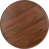 imageKate and Laurel Pallson Modern Round Wooden Coffee Table 28 x 18 Walnut Brown and Black Circle Wood and Metal Coffee Table with Mixed Materials for Living Room Home DcorWalnut BrownBlack