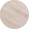 imageKate and Laurel Pallson Modern Round Wooden Coffee Table 28 x 18 Walnut Brown and Black Circle Wood and Metal Coffee Table with Mixed Materials for Living Room Home DcorWhiteBlack