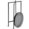 imageKate and Laurel Celia Round Metal Foldable Tray Accent Table Teal with Gold BaseBlackGray