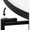 imageKate and Laurel Celia Round Metal Foldable Tray Accent Table Teal with Gold BaseBlackWhite