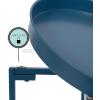 imageKate and Laurel Celia Round Metal Foldable Tray Accent Table Teal with Gold BaseBlue