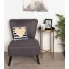 imageKate and Laurel Celia Round Metal Foldable Tray Accent Table Teal with Gold BaseGoldBlack