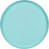 imageKate and Laurel Celia Round Metal Foldable Tray Accent Table Teal with Gold BaseGoldLight Teal