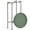 imageKate and Laurel Celia Round Metal Foldable Tray Accent Table Teal with Gold BaseGreen