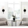 imageKate and Laurel Blaise Transitional Metal Wall Sconce 5 x 6 x 14 Antique Bronze Modern Round Candle Holder with Removable Glass Cylinder for Flameless CandlesBlack