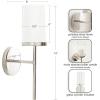 imageKate and Laurel Blaise Transitional Metal Wall Sconce 5 x 6 x 14 Antique Bronze Modern Round Candle Holder with Removable Glass Cylinder for Flameless CandlesSilver