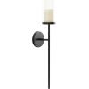 imageKate and Laurel Blaise Transitional Metal Wall Sconce 5 x 6 x 14 Antique Bronze Modern Round Candle Holder with Removable Glass Cylinder for Flameless CandlesBlack