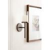 imageKate and Laurel Blaise Transitional Metal Wall Sconce 5 x 6 x 14 Antique Bronze Modern Round Candle Holder with Removable Glass Cylinder for Flameless CandlesBronze