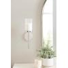 imageKate and Laurel Blaise Transitional Metal Wall Sconce 5 x 6 x 14 Antique Bronze Modern Round Candle Holder with Removable Glass Cylinder for Flameless CandlesSilver