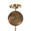 imageKate and Laurel Blaise Transitional Metal Wall Sconce 5 x 6 x 14 Antique Bronze Modern Round Candle Holder with Removable Glass Cylinder for Flameless CandlesGold