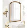 imageKate and Laurel Blaise Transitional Metal Wall Sconce 5 x 6 x 14 Antique Bronze Modern Round Candle Holder with Removable Glass Cylinder for Flameless CandlesGold