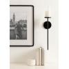 imageKate and Laurel Blaise Transitional Metal Wall Sconce 5 x 6 x 14 Antique Bronze Modern Round Candle Holder with Removable Glass Cylinder for Flameless CandlesBlack