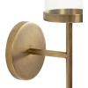 imageKate and Laurel Blaise Transitional Metal Wall Sconce 5 x 6 x 14 Antique Bronze Modern Round Candle Holder with Removable Glass Cylinder for Flameless CandlesGold