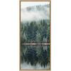 imageKate and Laurel Sylvie Misty Forest Framed Canvas Wall Art by Emiko and Mark Franzen of F2Images 18x40 Natural Smoky Forest Mountain Photograph Art for WallNatural
