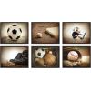 imageDesignOvation Sylvie Baseball Glove at Home Plate Framed Canvas by Shawn St Peter 18x24 Dark Grey Transitional Sports Wall Decor for Office Bedroom Or Living Room