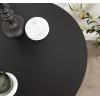 imageKate and Laurel Foxford Modern Tiered Round Drink Table 12 x 12 x 30 Walnut Brown Transitional TwoTier Circle Plant Stand for Use as Living Room Pedestal Table or Small Bedroom NightstandBlack