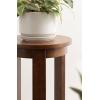 imageKate and Laurel Foxford Modern Tiered Round Drink Table 12 x 12 x 30 Walnut Brown Transitional TwoTier Circle Plant Stand for Use as Living Room Pedestal Table or Small Bedroom NightstandWalnut Brown