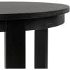 imageKate and Laurel Foxford Modern Tiered Round Drink Table 12 x 12 x 30 Walnut Brown Transitional TwoTier Circle Plant Stand for Use as Living Room Pedestal Table or Small Bedroom NightstandBlack