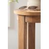 imageKate and Laurel Foxford Modern Tiered Round Drink Table 12 x 12 x 30 Walnut Brown Transitional TwoTier Circle Plant Stand for Use as Living Room Pedestal Table or Small Bedroom NightstandNatural