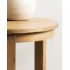 imageKate and Laurel Foxford Modern Tiered Round Drink Table 12 x 12 x 30 Walnut Brown Transitional TwoTier Circle Plant Stand for Use as Living Room Pedestal Table or Small Bedroom NightstandNatural