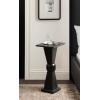 imageKate and Laurel Gaeta Modern Square Pedestal Drink Table 10 x 10 x 22 Black Transitional Mango Wood Mini Table for Use as Small Bedroom Nightstand or Indoor Plant Stand